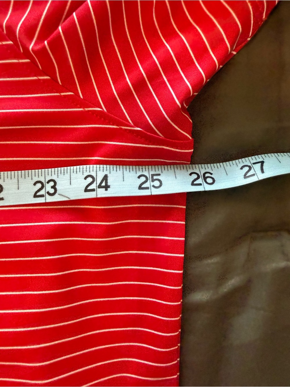 Johnnie-O Beau Performance Jersey Polo Red White Stripe UPF 50 Shirt Size XL - Picture 10 of 13